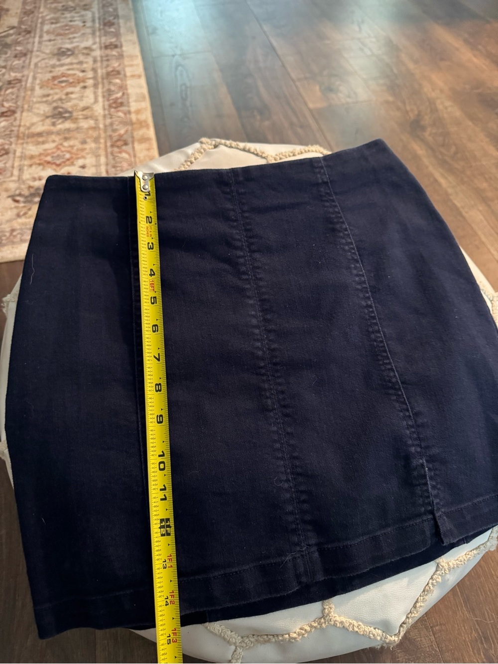 Dark Denim Panel Mini Skirt - Picture 5 of 6